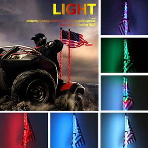 Lumière LED en spirale de poursuite des rêves, 3, 4, 5 pieds, pour RZR, ATV, antenne de drapeau, lumières pour camion, buggy, tout-terrain, <span class=keywords><strong>dune</strong></span> de sable - Product Image 5