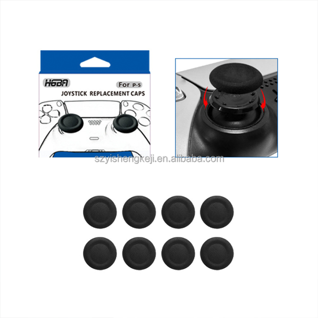 Factory Hot HP-062 Spare 8in1 TPE Mushroom Joystick Caps for PS4/PS5 Game Controller Stick Replacement Grips Gaming Accessories