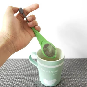 Infusor de té con émbolo incorporado, sabor saludable e intenso, bolsa de té reutilizable, colador de plástico para té y café, remujo, agita y prensa. - Product Image 1