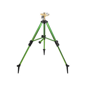 Aspersor de Impacto con Trípode, 3/4 Pulgadas, Latón, Sistema de Riego Rotatorio para Jardín - Product Image 1