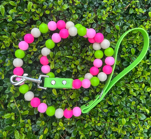 <span class=keywords><strong>Laisse</strong></span> pour chien en silicone perlé, robuste et durable, 10mm, 12mm, 15mm, couleurs assorties, étanche avec poignée en sangle PVC - Product Image 6