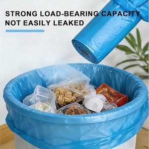 Trash Bags Roll <b>Pack</b> 100 Count, <b>Flat</b> Breakaway Garbage Bags, Household Trash Liners for Kitchen, Bathroom, Office & Daily Use - Product Image 6