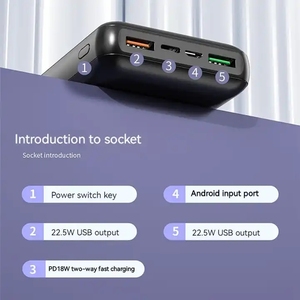 Power bank in plastica da <span class=keywords><strong>30.000</strong></span> mAh a basso prezzo - Product Image 4