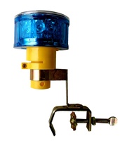 Feu de signalisation solaire à capteur de lumière automatique en PC/ABS, LED, indice IP66, rouge/jaune/bleu en option, pour utilisation sur autoroute et en ville