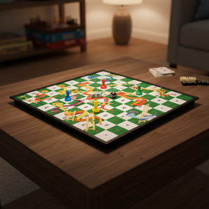 Jeu de société portable en verre magnétique Serpents et Échelles, <span class=keywords><strong>petit</strong></span> jeu de voyage pliable pour 2 à 4 joueurs, éducatif et écologique pour toute la famille - Product Image 3