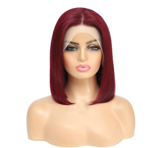 Vente en gros 100% cheveux humains vierges 13x4 perruques avant en dentelle pour femmes noires | Perruque naturelle pré-plumée sans colle sur Alibaba - Product Image 1