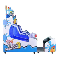 Machine de jeu d'arcade d'intérieur Creatfun Y647-1 - Jeu de tir à l'eau fou avec récompenses pour 2 joueurs 110V/220V pour Centres de Jeux d'Arcade