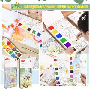 ระบายสีด้วยน้ำหนังสือสำหรับเด็กชุดภาพวาดสีน้ำมายากลพร้อมแปรง<span class=keywords><strong>2</strong></span>เล่มสำหรับเด็กวัยหัดเดิน - Product Image 5