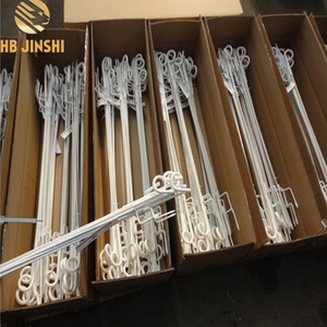 Poteaux de support <span class=keywords><strong>pour</strong></span> clôture électrique de 1,2 m de long avec isolateur jaune, piquets de clôture - Product Image 6