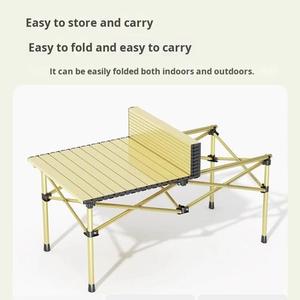 Outdoor Portable <b>Folding</b> <b>Table</b> Carbon Steel Home Use Camping Picnic Leisure Car Travel Rectangular Furniture Stall Equipment - Product Image 4