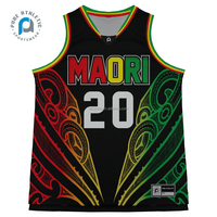 Camiseta Deportiva de Baloncesto Personalizada con Estampado de Tatuaje Polinesio Maorí Rasta Puro para Hombre y Mujer