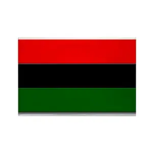 Bendera Merah Hitam Hijau Kustom Merah Hitam Hijau Desain Harga Murah Poliester Pan Bendera Afrika
