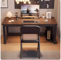 Table d'ordinateur portable rectangulaire simple, petite et minimaliste, pour la maison, la chambre, le bureau, les étudiants, portable, sans assemblage requis, personnalisable