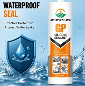 Scellant <span class=keywords><strong>silicone</strong></span> à durcissement acetoxy de qualité industrielle haute résistance, <span class=keywords><strong>cartouche</strong></span> de 300 ml pour la construction - Product Image 1