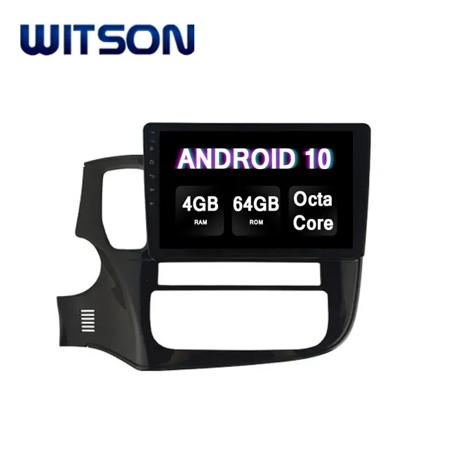 Player de dvd para carro witson, android 10.0, para mitsubishi 2015-2017, outlander, 4gb de ram, 64gb de flash, tela grande, no player de dvd para carro
