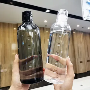 Vente en gros 500ml sans Bpa boisson en verre en plastique large bouche double isotherme bouteille d'eau de sport de gymnastique