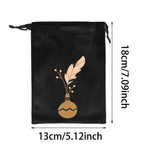 <span class=keywords><strong>2026</strong></span> Yeni Tarot Kart Çantası Kadife Lüks Çift İpli Zar Kristal Saklama Kesesi Isı Transfer Baskılı Özelleştirilebilir - Product Image 2