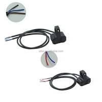 Interrupteur universel SLKE pour moto, scooter, VTT, en alliage d'aluminium, refitting, 2 en 1, phare, troisième vitesse, projecteur LED noir, alimentation