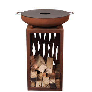 Nouvelle innovation : Plaque de cuisson robuste pour barbecue, en acier Corten rouillé, idéale pour la cuisson extérieure sur bois de chauffage – La meilleure <span class=keywords><strong>table</strong></span> de cuisson extérieure - Product Image 6