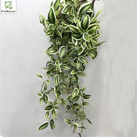Nouveau style Mori Style Plante artificielle pour sourcils Pothos Plantes suspendues Feuilles vertes Décoration murale suspendue pour mariage