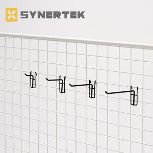 Lưới kệ móc siêu thị Chrome mạ kim loại Móc Đôi dây treo hiển thị Net móc cho lưới thép lưới - Product Image 2
