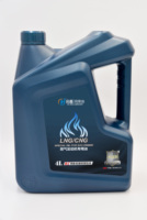 Aceite de Motor de Gas Sintético Completo de Bajo Contenido de Cenizas LNG/CNG 15W-40 4L para Camiones Comerciales, Protección Contra Desgaste Anormal, Lubricante