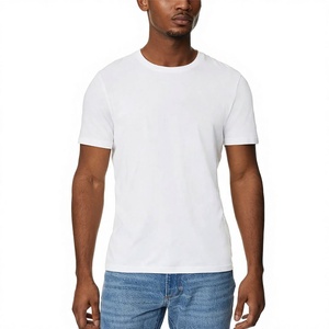 Men's Regular Fit O-Neck T-Shirt Solid Color Short Sleeve Casual Wear Regular Fit Tees Cotton Jersey Plain Dyed T-Shirts - Product Image 3