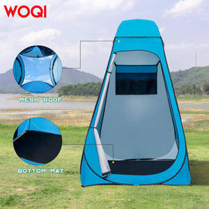 Tente de douche portable Woqi pour extérieur, 120x120x190 cm, double couche, imperméable, installation automatique, abri d'intimité pour la plage et la randonnée - Product Image 3