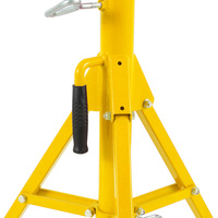 Support de tuyauterie réglable WELPING à profil haut avec tête en V, pieds pliables pour le soudage et la fabrication de tuyaux