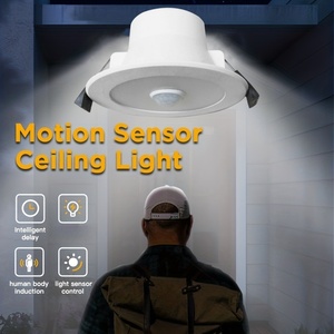 Sensor de movimiento LED <span class=keywords><strong>Downlight</strong></span> regulable 8W 9W Gabinete de <span class=keywords><strong>cocina</strong></span> Dormitorio Armario Sensor Iluminación interior Lámpara de hogar IP44 Spot Light 3cct - Product Image 5