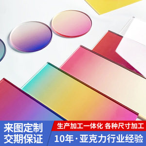 Lámina Acrílica Transparente Jia Yi Shun, Placa de PMMA con Gradiente, Tamaño Personalizado, Alta Transmitancia de Luz - Product Image 3