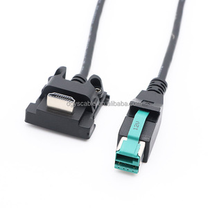 12V pour alimentation câble USB gaine PVC connecteur mâle-mâle <span class=keywords><strong>3M</strong></span> pour équipement de Machine POS - Product Image 3