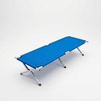 Lit de camping pliable portable avec sac de transport, lit d'extérieur pour adultes, poche latérale, support 300 lbs, cadre métallique gris argenté