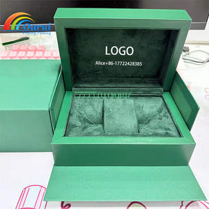 Factory Custom Luxury Green <b>Watch</b> Box with Green Velvet Lining, High Gloss Wooden <b>Watch</b> Packaging <b>Case</b> for Brand <b>Watches</b> - Product Image 5