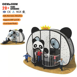 สนามเด็กเล่นขนาดใหญ่ของเล่นกลางแจ้งแพนด้าจีนสินค้าสนามเด็กเล่นสั่งทำเชิงพาณิชย์พลาสติกไม้สำหรับเด็กสวน - Product Image 2