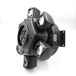 Lumière mobile laser professionnelle 150W RGBW à six bras pour œil d'abeille DMX512 éclairage de scène à commande vocale pour DJs Source LED - Product Image 4