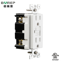 BAS-002 standar Amerika UL terdaftar 15 Amp GFCI wadah stopkontak dinding Listrik titik daya dengan harga terbaik