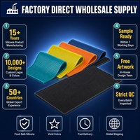 Tapis de drainage en silicone épaissi personnalisé pour bar, antidérapant, à grille texturée, avec rebord surélevé, 5 couleurs, logo OEM, pour cuisine et comptoir de café