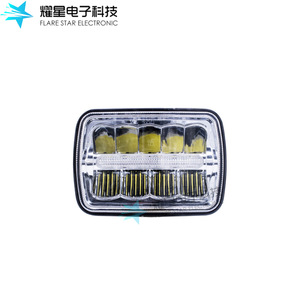 Flare Star Electronic 5 Inch <b>Square</b> Led Driving Light 6000K 12V For John Deere <b>Combine</b> Retrofit Upgrade - Product Image 4