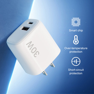 Gran oferta PD30W cargador rápido Puerto Dual 1 USB + 1 tipo C UE EE. UU. Reino Unido enchufe teléfono adaptador cargador para Iphone Samsung - Product Image 6