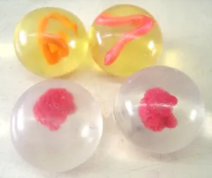 TPR clear eggs squeeze ball