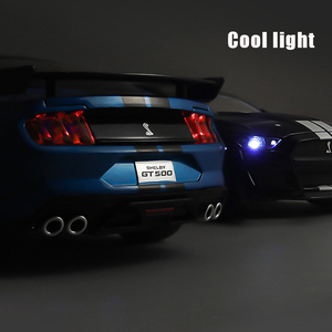 2025 nouveau Style <span class=keywords><strong>1</strong></span>:18 <span class=keywords><strong>Mustang</strong></span> GT500 moulé sous pression voitures alliage modèle sport modèle retirer Collection affichage enfants cadeaux amoureux de la voiture - Product Image 3