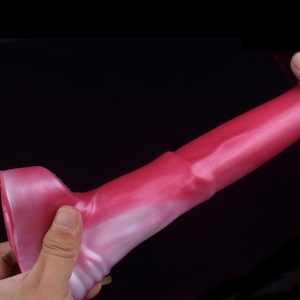 Funda de silicona suave con nudo para pene FRRK Fantasy Horse, extensor y agrandador de pene, jaula para pene multicolor, juguetes sexuales para hombres - Product Image 5
