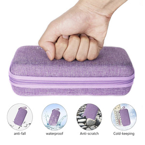 Sac <span class=keywords><strong>isotherme</strong></span> portable Badu Purple Fashion pour <span class=keywords><strong>insuline</strong></span>, étui de voyage en EVA, kit médical imperméable en polyester avec 2 blocs réfrigérants - Product Image 4