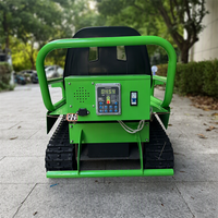 Véhicule d'attraction électrique sur chenilles pour 2 personnes (parent-enfant), type char, pour usage commercial en parcs, places publiques et lieux de divertissement en extérieur