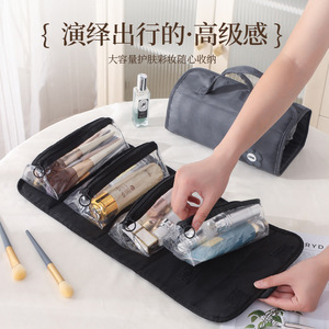 Sac de maquillage de voyage Beilian, grande capacité, rangement compartimenté, séparation humide/sec, trousse de toilette portable - Product Image 4