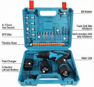 Taladro Inalámbrico NSCD - Herramienta Eléctrica <span class=keywords><strong>de</strong></span> Velocidad Variable para Bricolaje con 1 Batería y 1 Cargador |   Uso Doméstico - Product Image 2