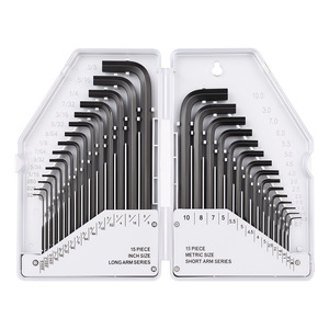 CHTON Kawataku Hex Key Set 30pc Metric Imperial Long Short Arm Black Oxide Forged Steel DIY Tools - Product Image 1