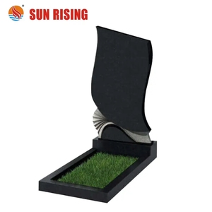 Lapidi e monumenti in pietra nera naturale all'ingrosso cina monumento in granito con lapide in granito nero per cimitero Grave - Product Image 5