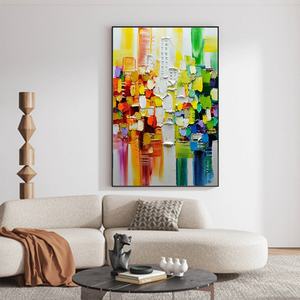 Decoración del Hogar, Lienzo Artístico de Lujo, Arte de Pared, Pinturas al Óleo Coloridas, Pintura Abstracta, Pintura Hecha a Mano, Decoración del Hogar, Arte de Pared - Product Image 1
